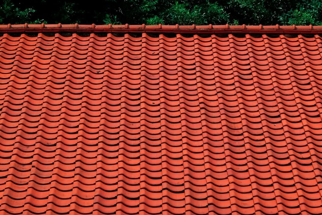 Residential roof with shingles